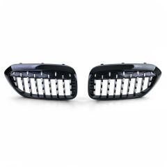 Bmw 5 Serisi G30 2017+ Diamond Böbrek - Piano Siyah