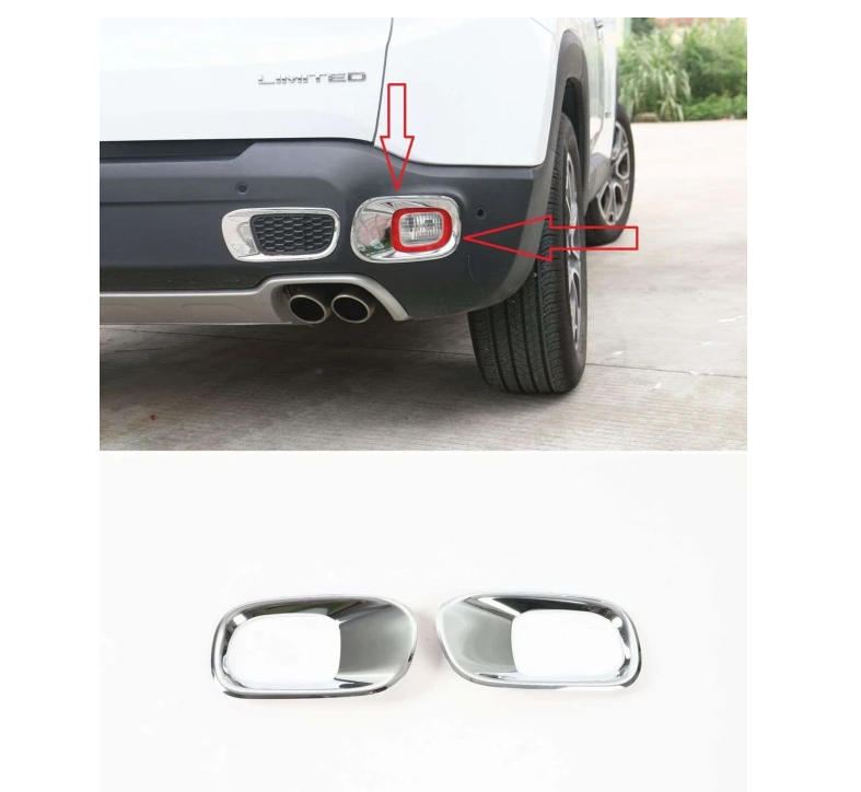 Jeep Renegade 2014-2017 Uyumlu Yedek Parça Arka Reflektör Çerçevesi Krom