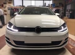 Volkswagen Golf 7 MK7 2012-2018 J Led Far Silver