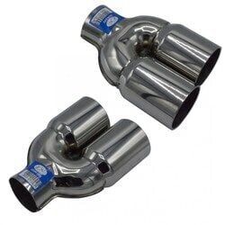 Çiftli 3MM M Model Krom Egzoz Ucu 76x100 800-010L