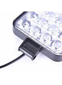 48W CRE Power Led Üniversal Kare Sis Lambası 16 Ledli Siyah