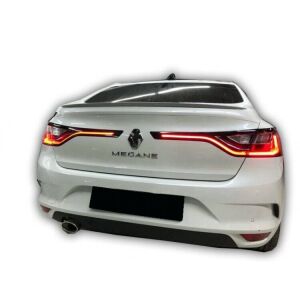 Renault Megane 4 Sedan 2012 - 2019 Uyumlu Yedek Parça Spoiler Plastik Boyasız