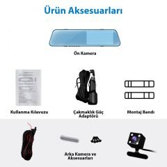 4.3'' inch IPS Araç İçi Ekranlı Ayna