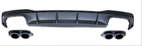 Audi A7 S7 2019+ Difüzör ve Egzoz Seti S-Line Tampon Uyumlu