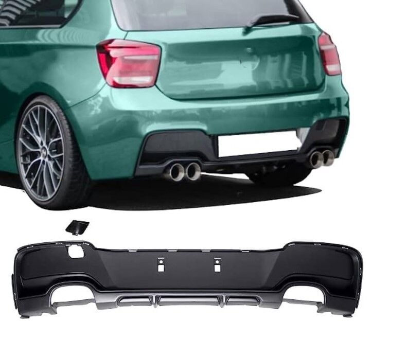 Bmw 1 Serisi F20 2011-2015 MT Tampon İçin Çift Çıkış Difüzör (İkili Çıkış)