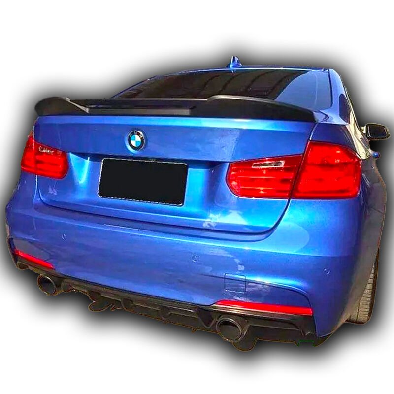 Bmw F30 Delikli Spoiler Boyasız Fiber