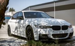 Bmw 3 Serisi F30 2012-2018 İçin Uyumlu M Sport Ön Lip - Pıano Black (3 PARÇA)