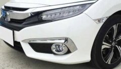 Honda Civic Fc5 2016-2020 Ön Sis Halka Kaplama - Krom