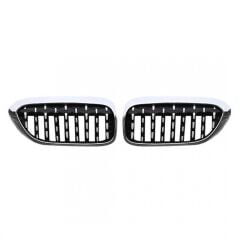 Bmw 5 Serisi G30 2017+ Diamond Böbrek - Krom Çerçeve