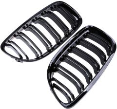 Bmw E90 2008-2011 M3 Çift Çizgi Böbrek - Piano Siyah