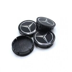 Mercedes Uyumlu Yedek Parça Siyah Jant Göbeği
