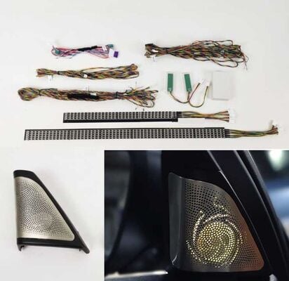 Bmw 5 Serisi F10 2010-2016 Ambians Seti 8 Renk (4 Kapı 2 Ayak Orta Konsol Tweeter)