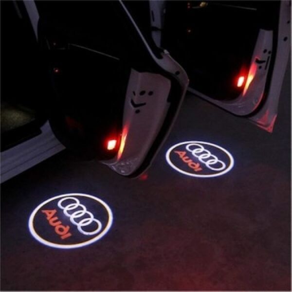 Audi Uyumlu Yedek Parça Kapı Altı Delmeli Hayalet Logo