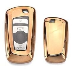 Bmw F10 Uyumlu Yedek Parça 2 Parça Silikon Kumanda Kabı Gold