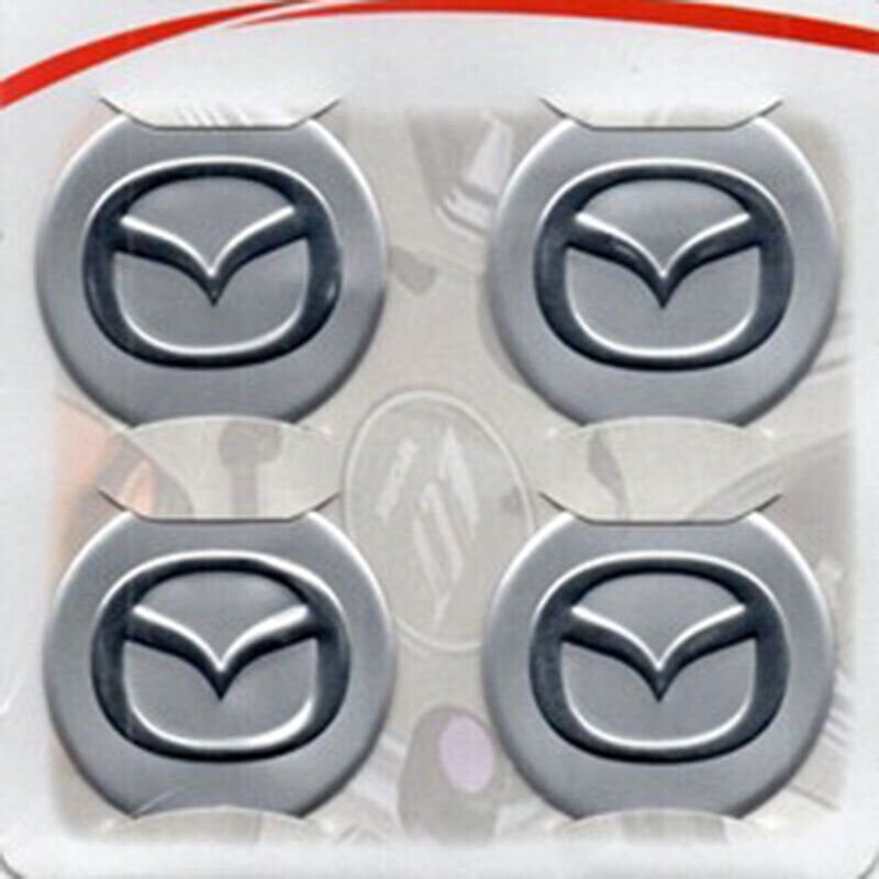 Mazda Gri Alüminyum Yapıştırma Jant Göbeği 4Lü 60mm