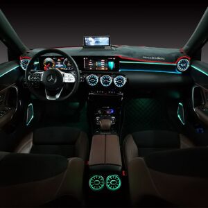 Mercedes CLA W118 / A W177 / B W217 / GLA W247 / GLB W247 Uyumlu Yedek Parça Işıklı Arka Havalandırma 64 Renk