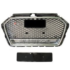 Audi A3 RS3 2016-2020 Kromlu Siyah Panjur