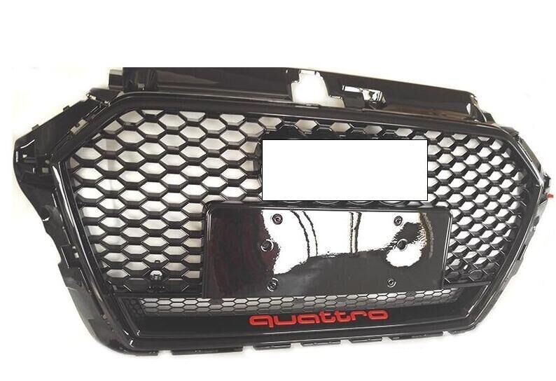 Audi A3 RS3 2016-2020 Quattro Komple Siyah Panjur