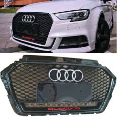 Audi A3 RS3 2016-2020 Quattro Komple Siyah Panjur