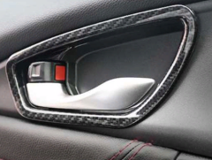 Honda Civic Fc5 2016-2020 İç Kapı Kolu Çerçevesi Karbon İnce