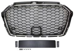 Audi A3 RS3 2016-2020 Kromlu Siyah Panjur