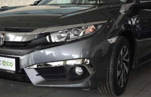 Honda Civic Fc5 Uyumlu Yedek Parça 2016-2019 Ön Sis Kaşı Ve Halka Kaplaması Nikelaj