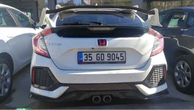 Honda Civic Fc5 2016-2020 Uyumlu Yedek Parça Arka Logo Smoke