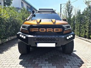 Ford Ranger Uyumlu Yedek Parça 2015-2021 Off Road Çelik Ön Tampon Koruma AQM4WD M50