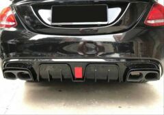 Mercedes W205 Uyumlu Difüzör ve Egzoz Seti