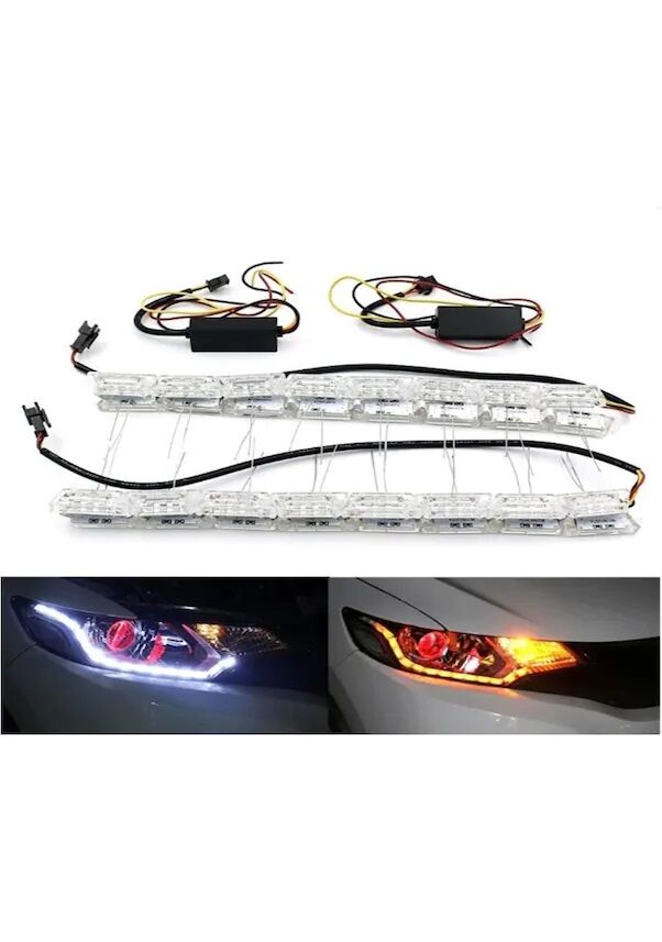 Kristal Gündüz Ledi Kayar Sinyalli RGB