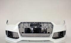 A7 2015-2017 İçin Uyumlu Rs7 Ön Tampon Panjur Seti (Krom Çerçeve)