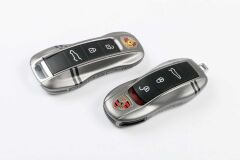 Porsche Cayenne 2019+, Panamera 2017+, 911 2019+ Uyumlu Anahtar Kılıfı Silver