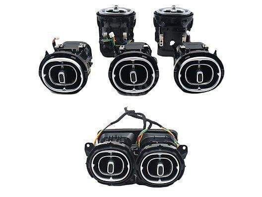 Mercedes C W206 Uyumlu Yedek Parça Işıklı Ön-Arka Havalandırma 64 Renk (2021 ve üzeri)