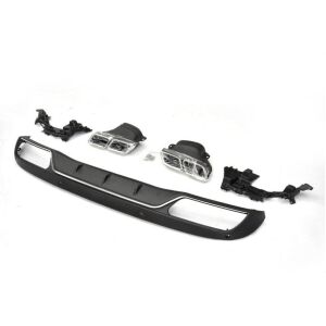 Mercedes C Class W205 2014-2018 Sedan Uyumlu Yedek Parça Difüzör Krom