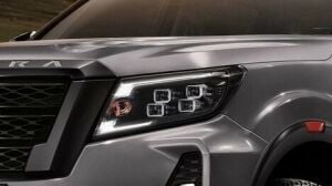 Nissan Navara Frontier Uyumlu Yedek Parça Led Far (4 Lens) (Ledli Farlı Model İçin)