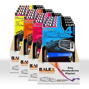 Balex Oto Klima Petek Havalandırma Klips Koku 4 Lü