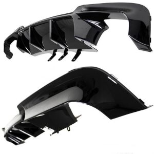 BMW F10 Uyumlu Yedek Parça M5 Vorsteiner Difüzör Boyasız Plastik