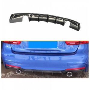 BMW F30 Uyumlu Yedek Parça 335i M Performance Sağ Sol Tek Çıkış Karbon Difüzör