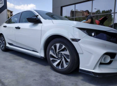 Honda Civic Fc5 2016-2020 Ön Çamurluk Kabartma (Typer)