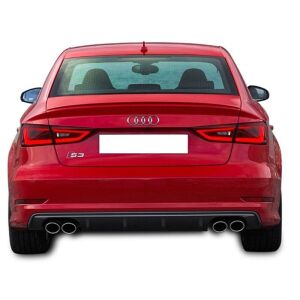 Audi A3 Standart Sedan 17 - 19  Uyumlu Yedek Parça S3 Difüzör (Sol Çıkış) Plastik Boyasız
