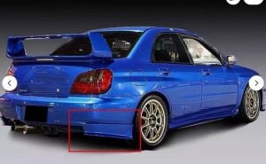 Subaru İmpreza Uyumlu Yedek Parça Arka Tampon Flap Sağ-Sol