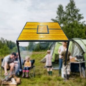 4 Kişilik Katlanabilir Mangallı Masa