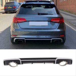Audi A3 Hatchback 2016 - 2019 İçin Uyumlu  Yedek Parça  RS3 Difüzör (Normal Tampon İçin)