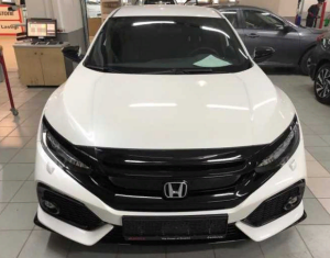 Honda Civic Fc5 2016-2020 Uyumlu Yedek Parça Ön Panjur Üst Kaplama Piano Black