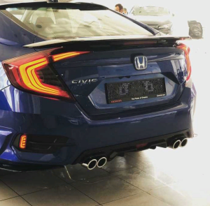Honda Civic Fc5 2016-2020 Uyumlu Yedek Parça Arka Sis Ledi