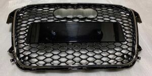 Audi A1 RS1 2011-2015 Uyumlu Yedek Parça Panjur Siyah Krom