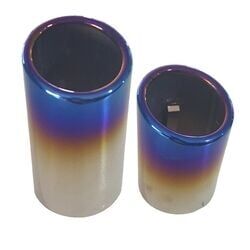 Universal İkili Paslanmaz Krom Egzoz Ucu 70mm