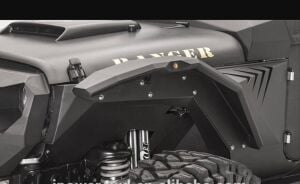 Wrangler JK 2007-2017 İçin Uyumlu Armor Çamurluk Kabartma Seti (Dodik) (Sağ)