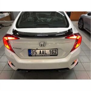 Honda Civic Fc5 Uyumlu Yedek Parça 2016-2020 Oval Spoiler (Boyasız)