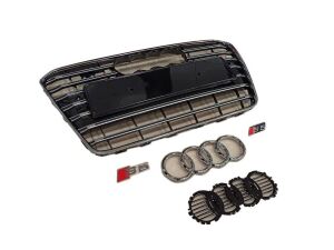 Audi A5 S5 2013-2015  Uyumlu Yedek Parça Panjur Siyah